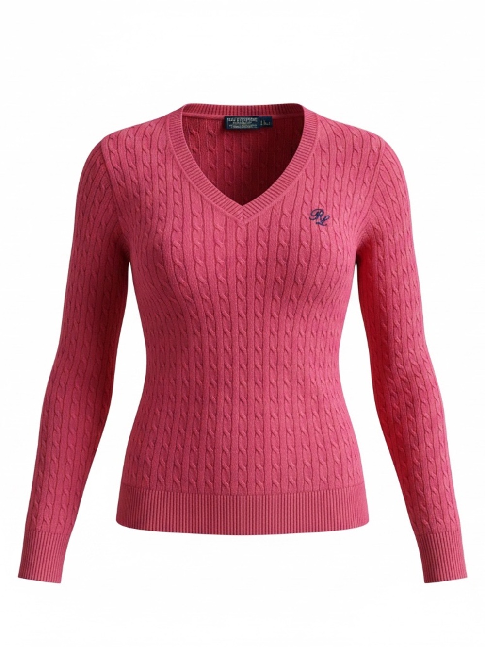 Polo by Ralph Lauren Women's Cable-Knit V-Neck Sweater